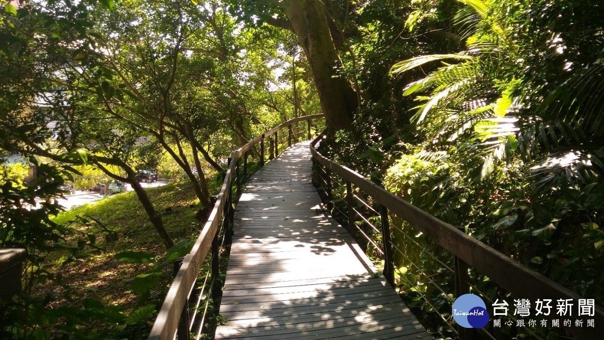 芝山公園高架木棧道(圖/台北市公園處提供)