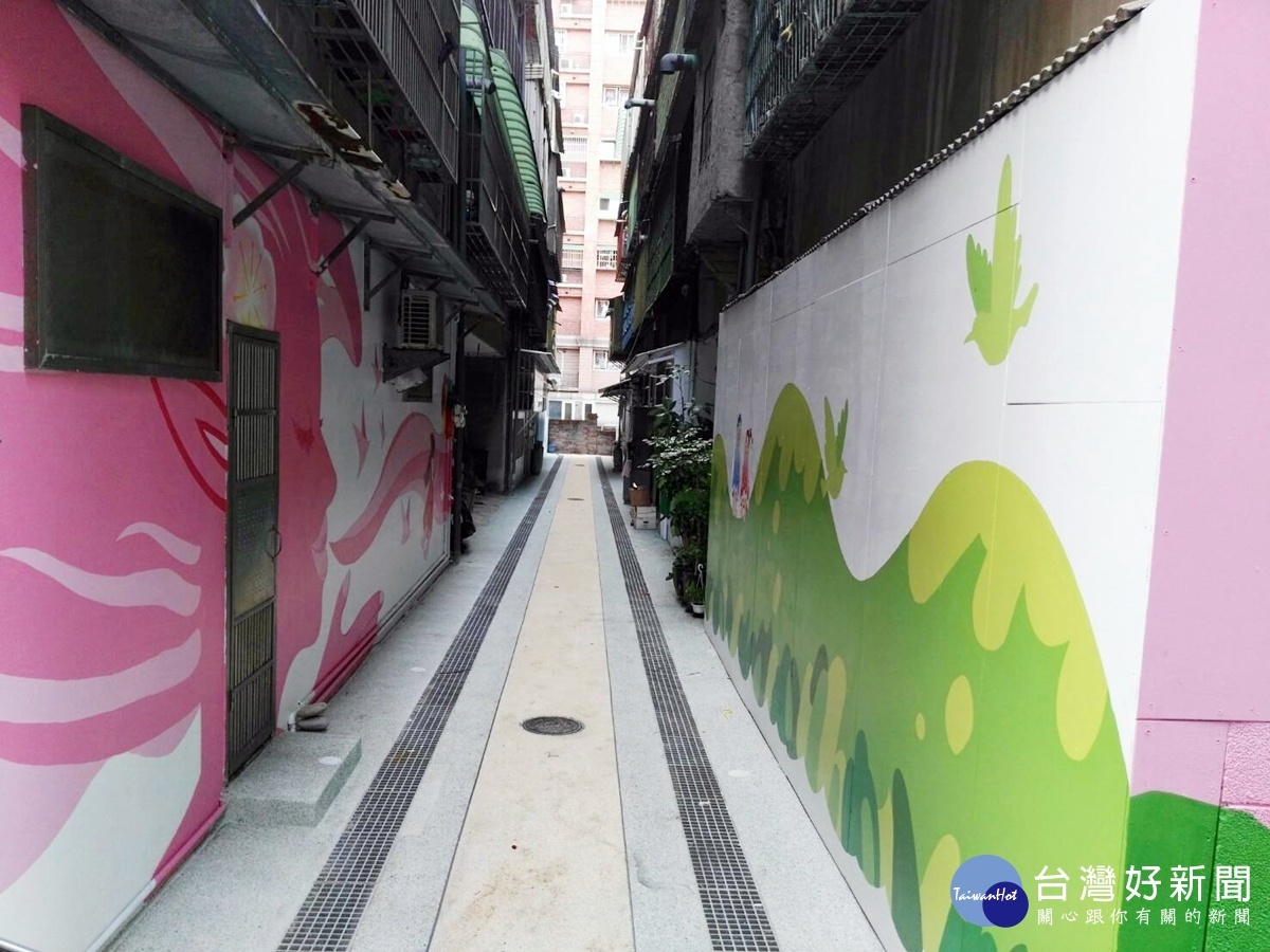 北區水資源回收中心與大學生彩繪後巷牆 成為示範工程新亮點