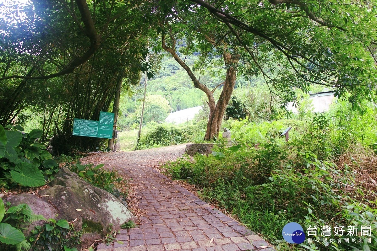 溪山百年古圳步道入口（圖／台北市大地工程處提供）