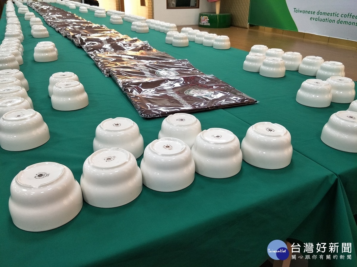 2018臺灣國產咖啡品質評鑑示範賽現場。圖/記者鄧富珍攝
