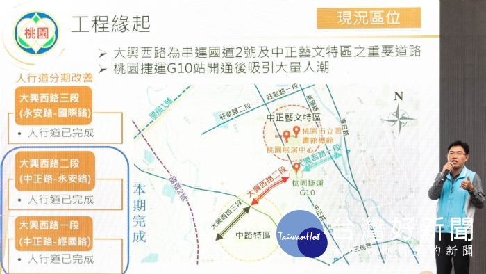 大興西路一段、二段人行道改善工程