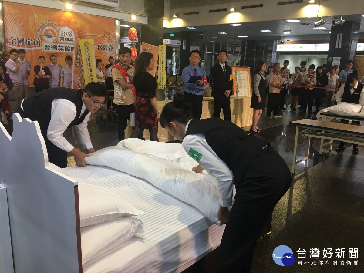 整床組規定使用時間僅4分鐘十分緊湊。(記者扶小萍攝)