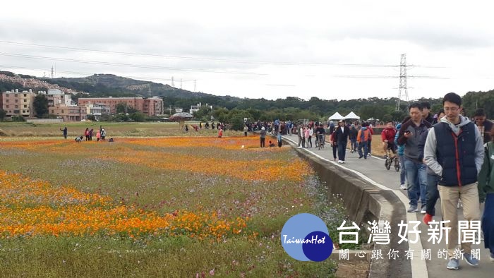 桃園花彩節已進入第三周,精彩照片已攻佔各大社群網站,使參訪人次不降反升,截至目前已衝破100萬!