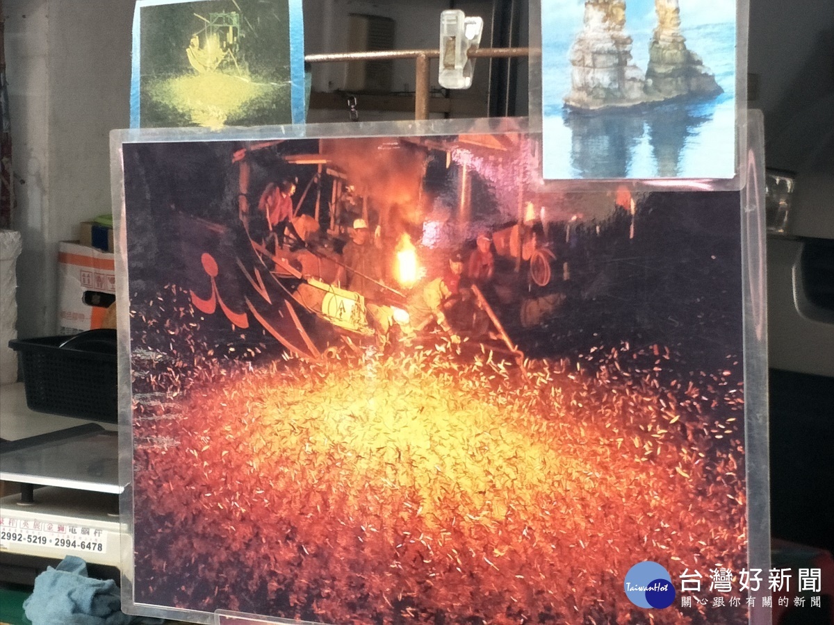 金山八景之一的「磺港漁火」特色。圖/記者鄧富珍翻拍