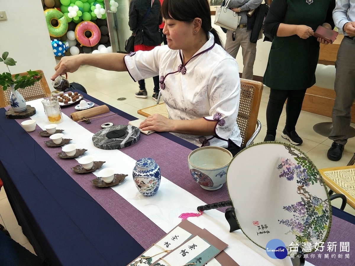 彰化市社會學園大學婦女藝文研習活動結業暨成果展。圖/記者鄧富珍攝