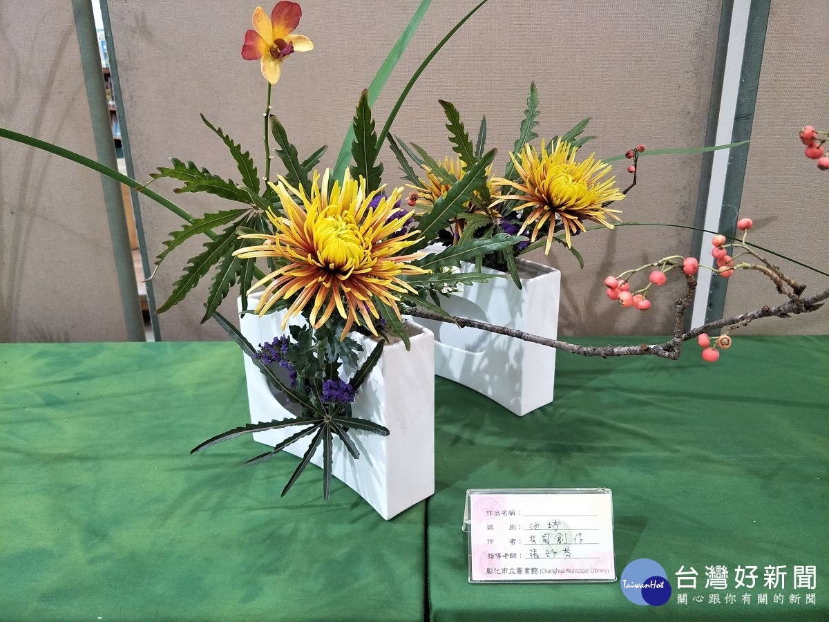 彰化市社會學園大學婦女藝文研習活動結業暨成果展。圖/記者鄧富珍攝