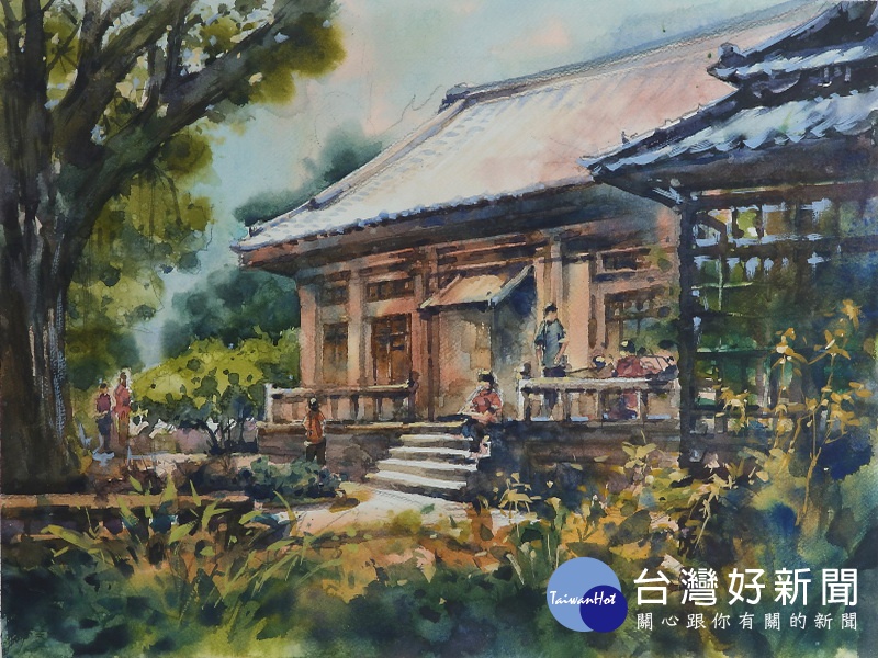 台灣師大美研究呂宗憲之畫作。圖/彰化生活美學館提供