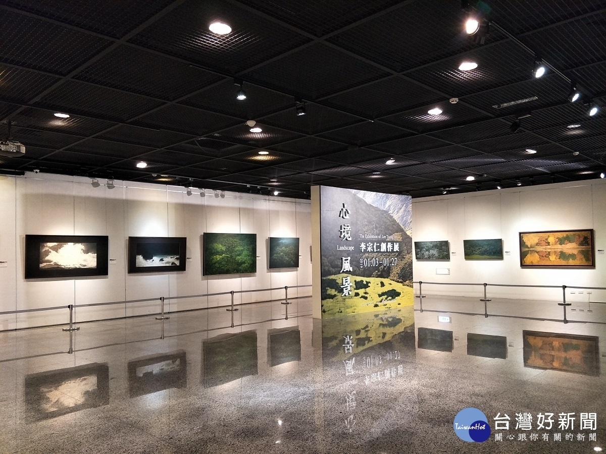 《心境風景》李宗仁創作展。圖／記者鄧富珍攝