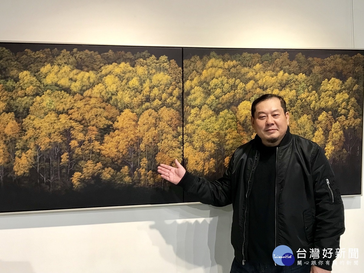 《心境風景》李宗仁創作展。圖／記者鄧富珍攝