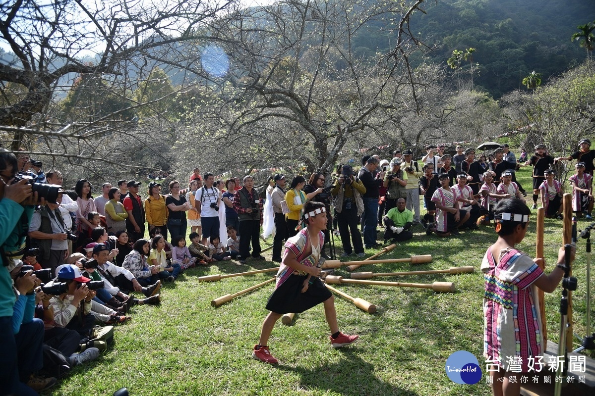 踏雪尋梅主題日活動由新鄉國小表演揭開序幕。