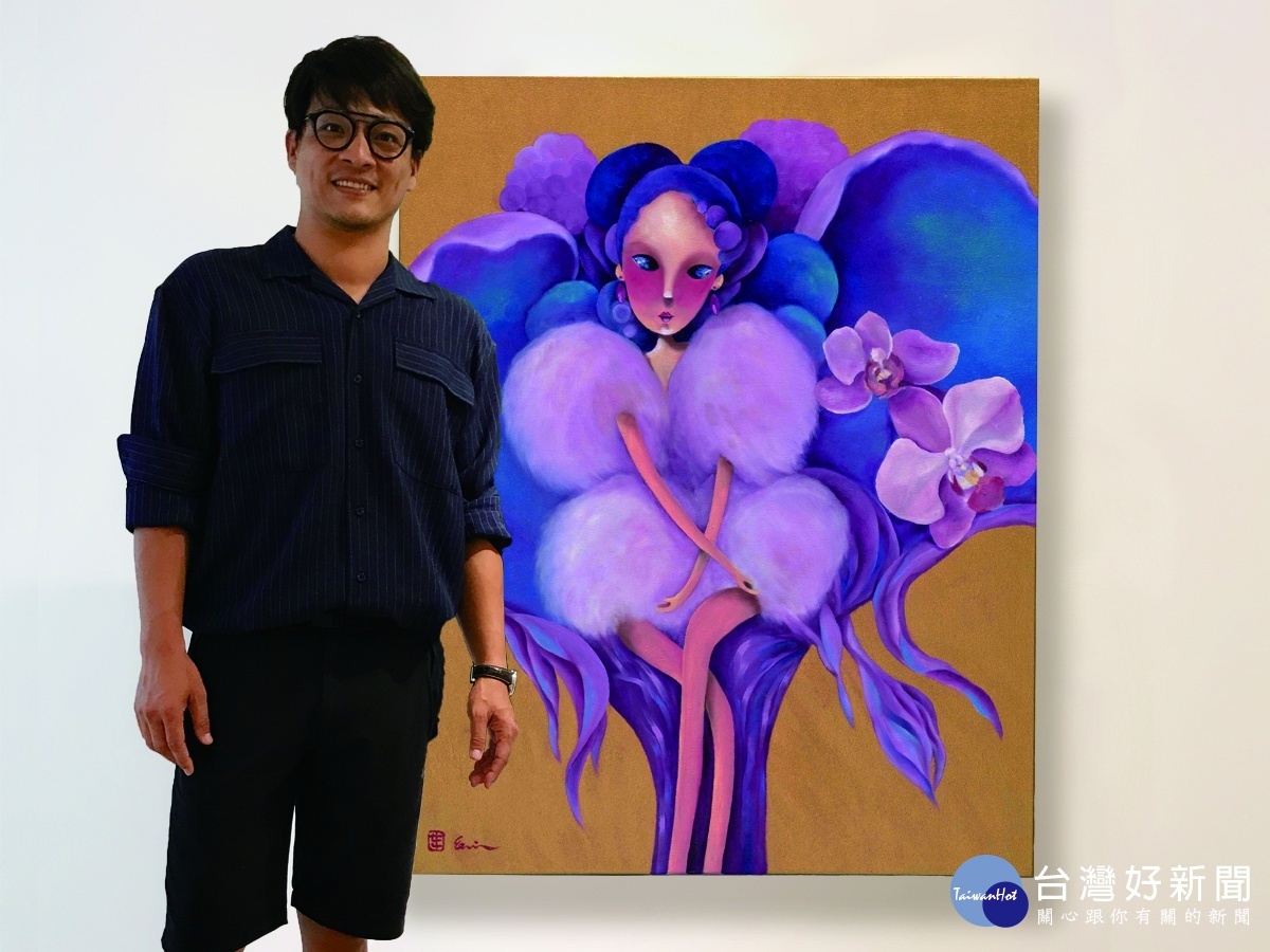 今年臺灣國際蘭展與跨界藝人「東明相」合作聯名鏡子「蘭鏡」。