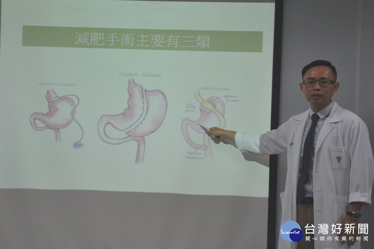 曾建仁醫師說明減重手術情形。