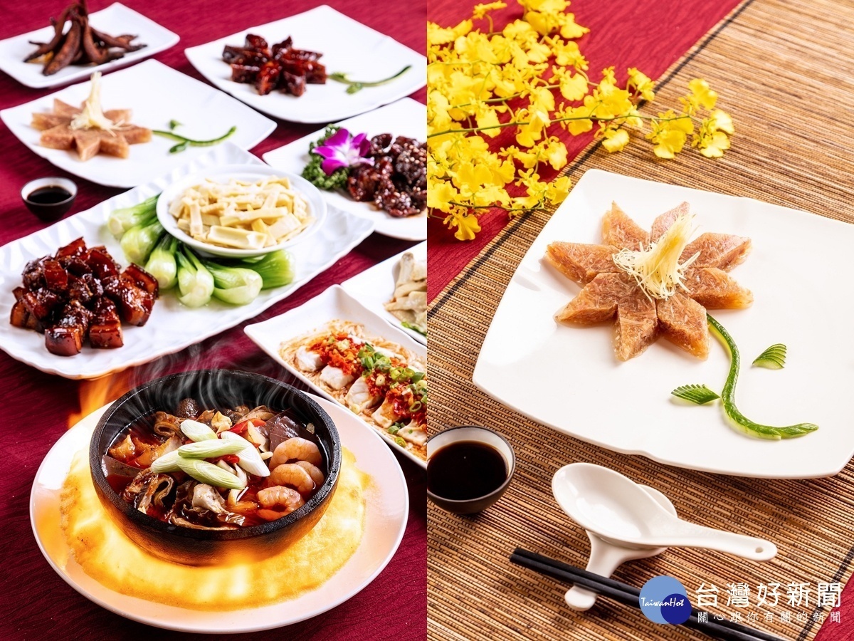 桃園福容冬季特色料理買氣旺;「鎮江肴肉」晶瑩肉凍擺盤如畫作