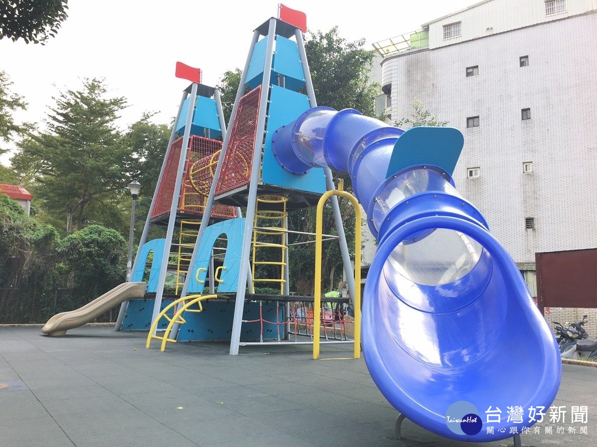 內湖區康樂綠地-太空補給站(圖/台北市公園處提供)