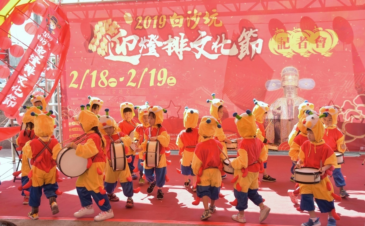 花壇「白沙坑迎燈排」祈福活動2/18 正式展開。圖/記者鄧富珍攝