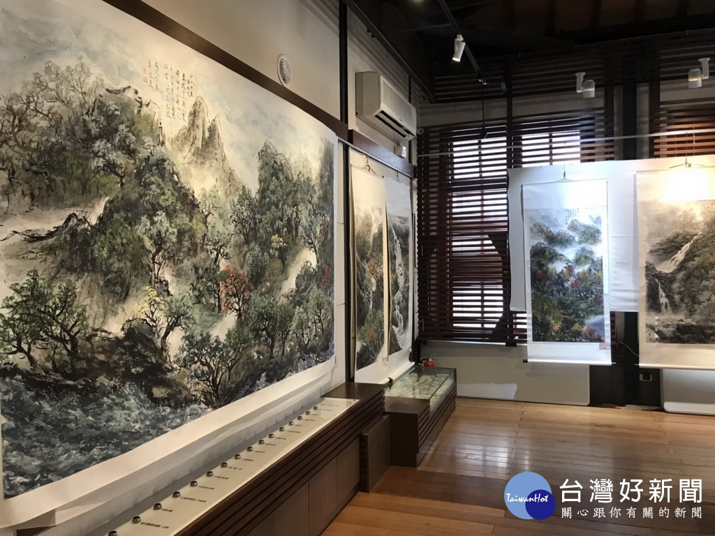 「山水翰墨」卓啟源水墨畫展　大里杙文化館展出 台灣好新聞 第1張