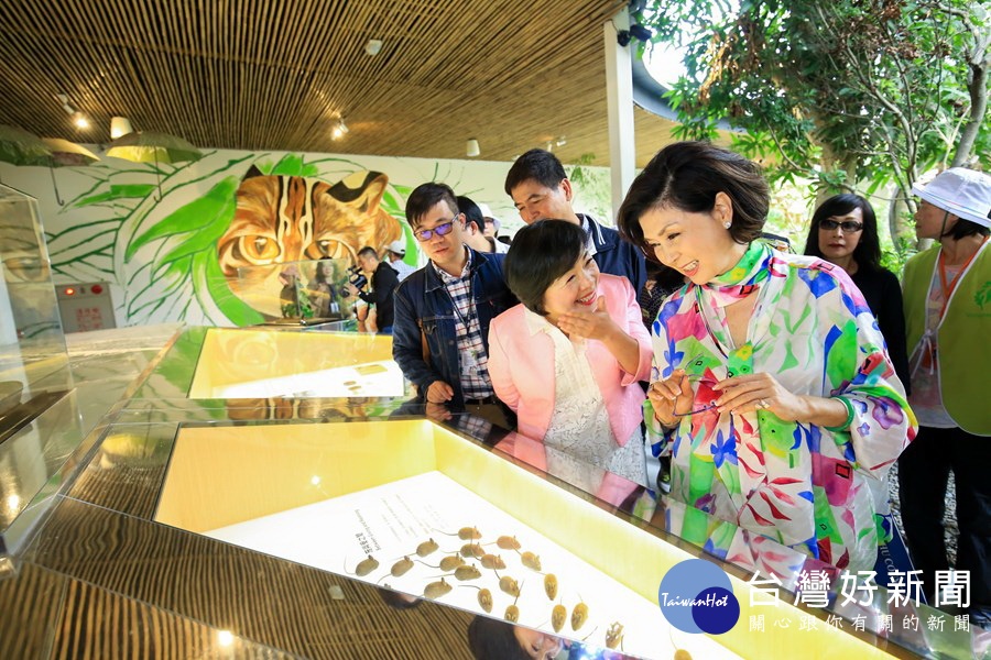 白嘉莉對花博的景象頗為驚豔