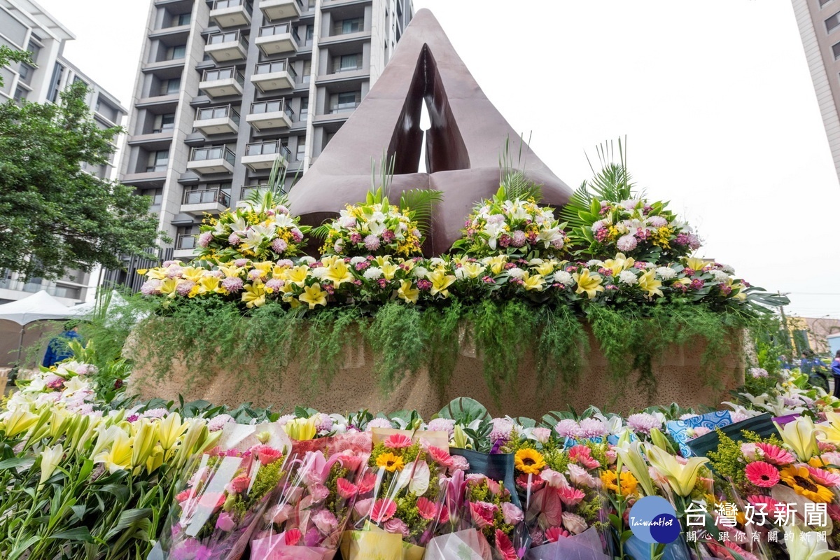 蘆竹區228紀念公園內的228事件紀念雕塑。