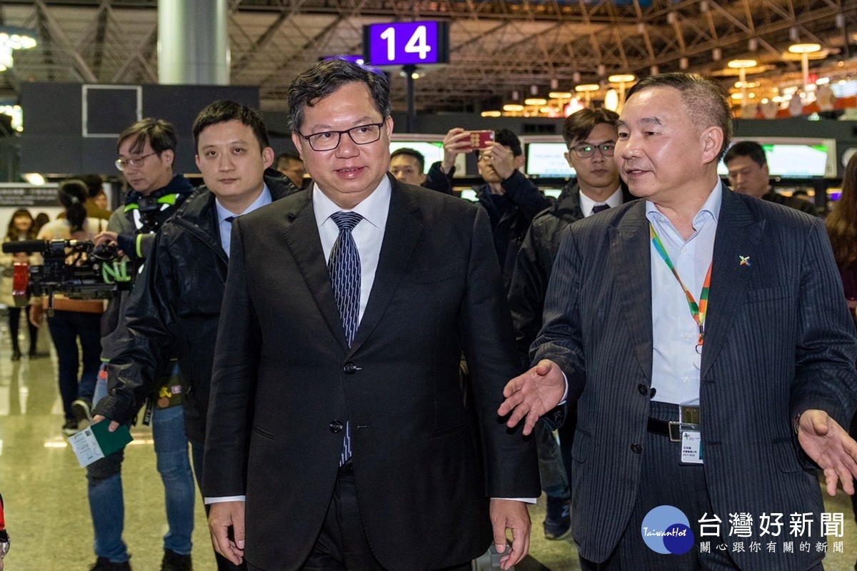 桃園市長鄭文燦率團前往美國進行交流學習之旅。