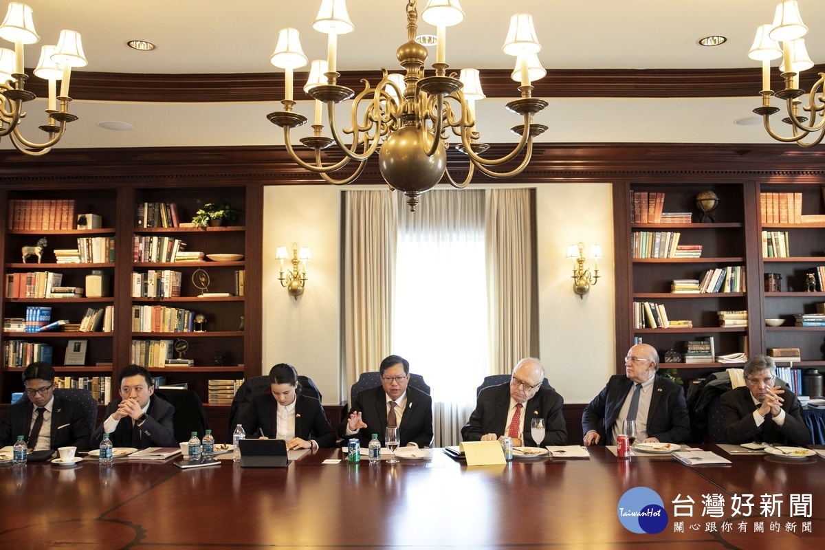 桃園市長鄭文燦拜訪傳統基金會(Heritage Foundation),就台美雙邊重要議題與學者進行意見交換。