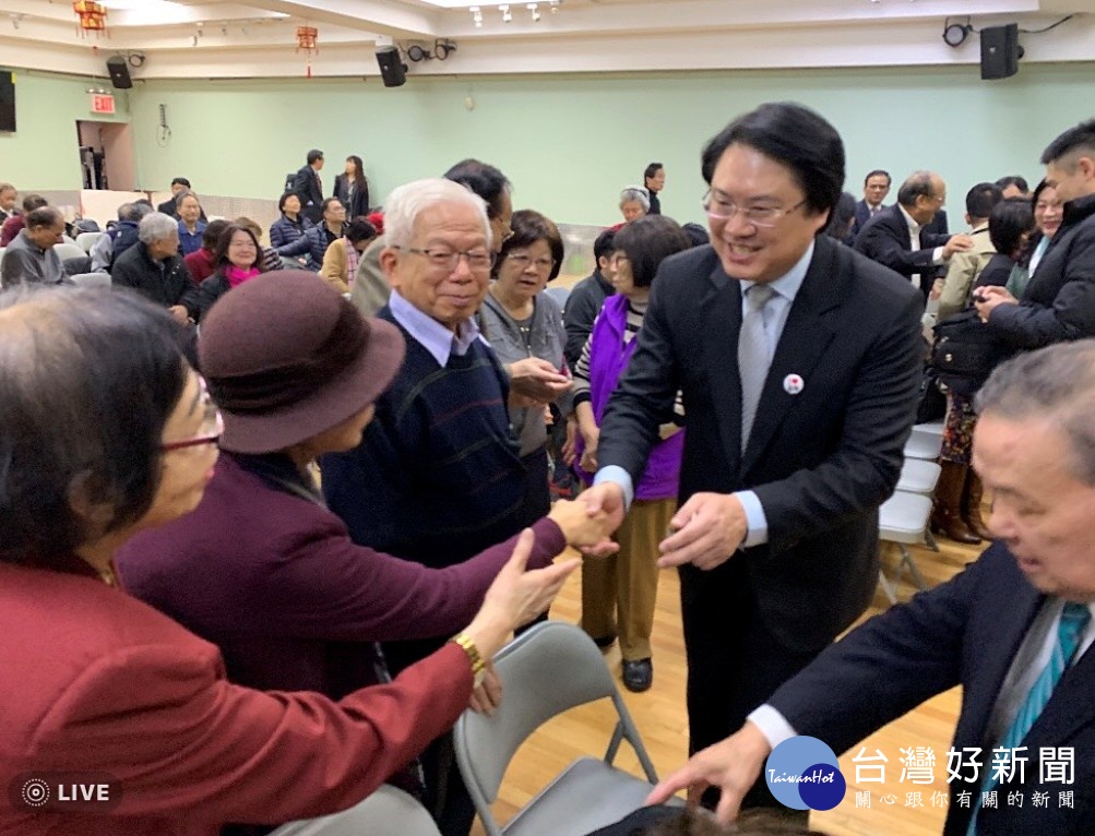 林右昌訪美　對在紐約台僑提出民進黨新路線論述 台灣好新聞 第1張