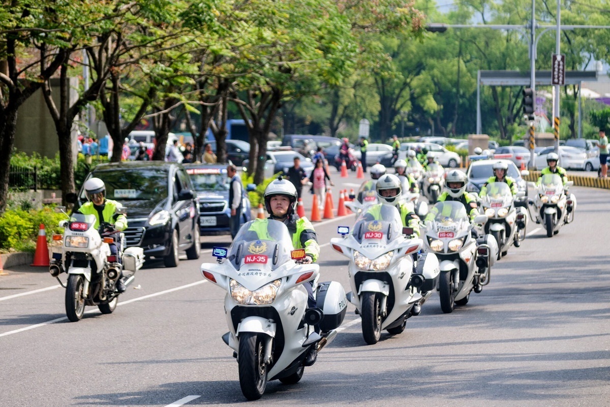 南投縣警察局18日將進行國際自由車賽交管預演。(縣警局提供)