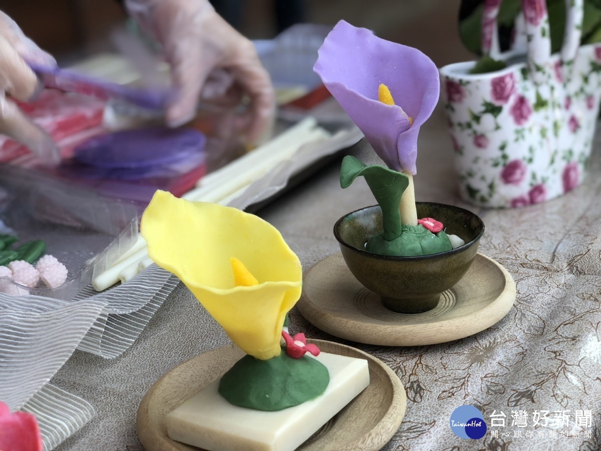 「2019桃園彩色海芋季」中的農事體驗~手工海芋香皂。
