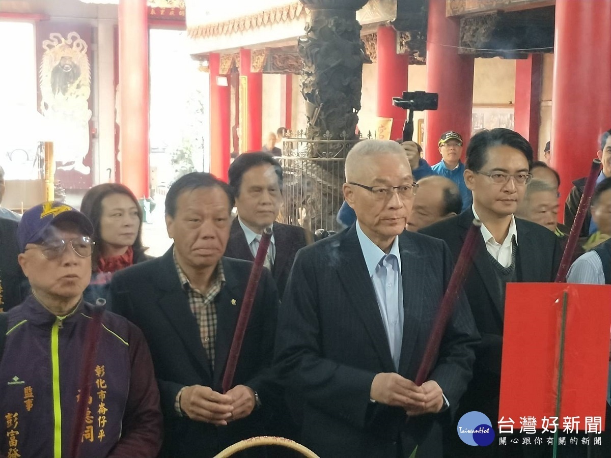 國民黨主席吳敦義到護安宮參拜 10日前會和韓國瑜碰頭