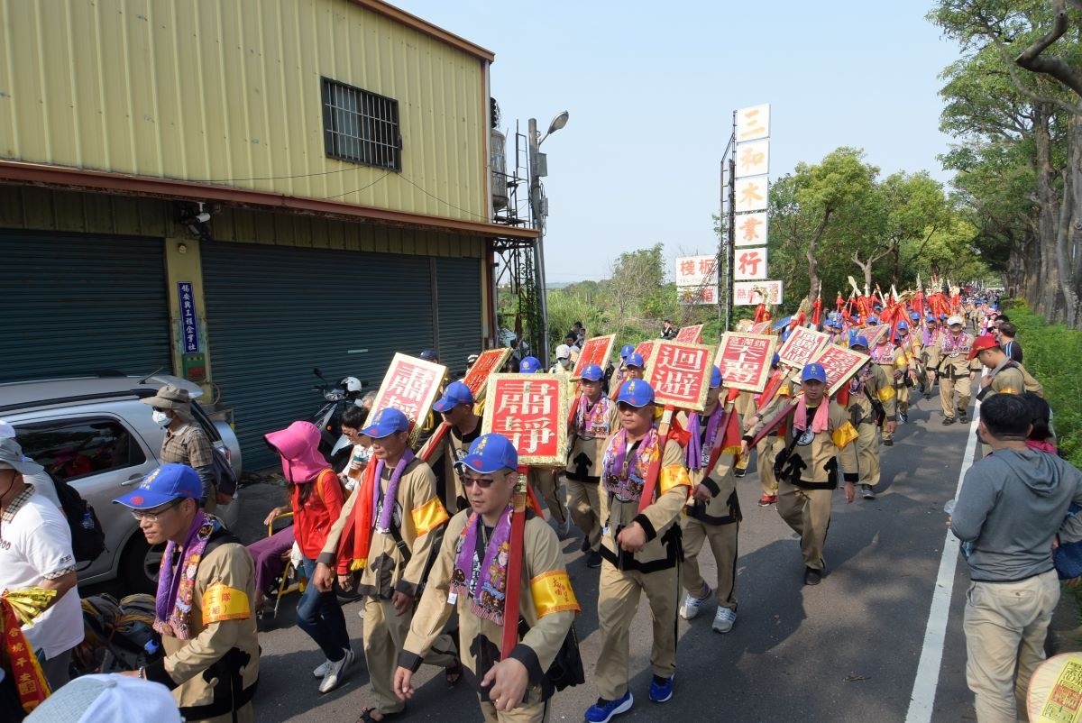 大甲媽祖抵達彰化先前隊伍。