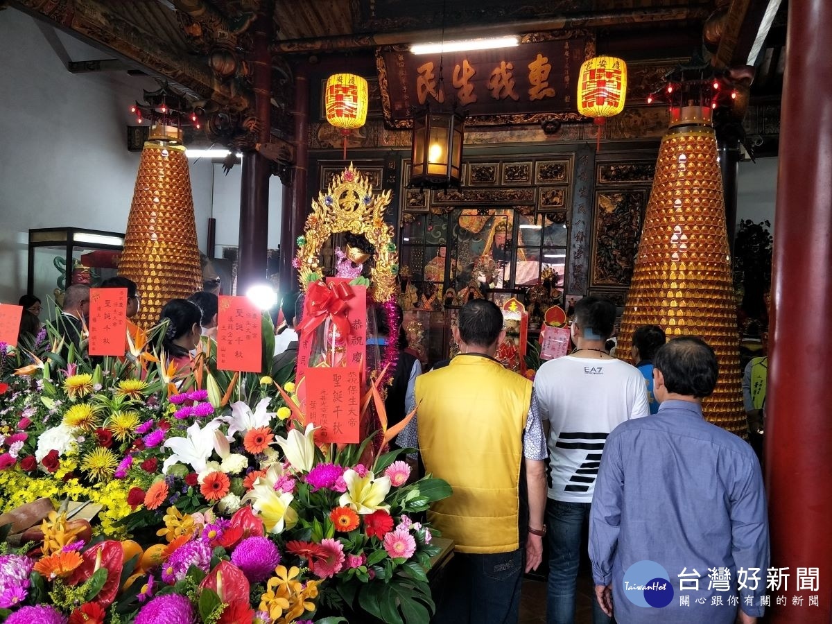 彰化慶安宮保生大帝聖誕祈福。圖／記者鄧富珍攝