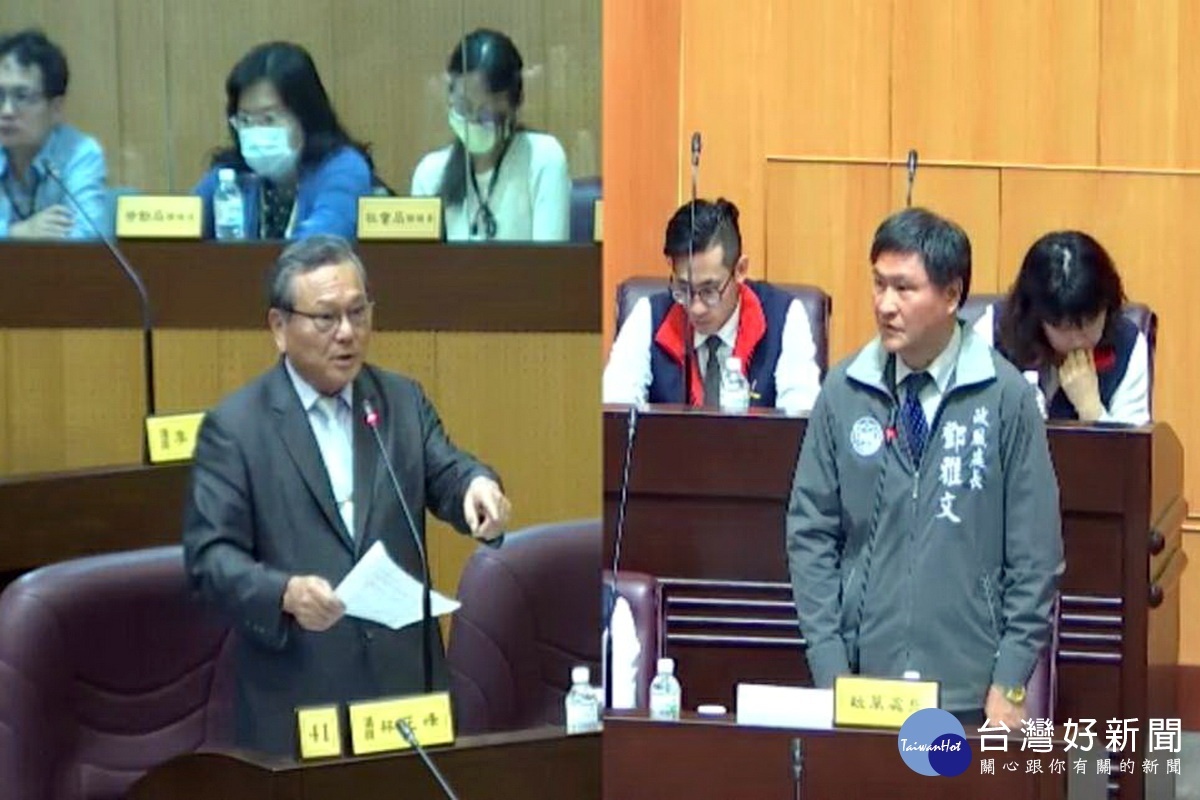 針對非法掩埋廢棄物土地列管案件 ,桃園市議員林正峰要求政風處長鄧雅文追蹤查核土地回復原狀進度。