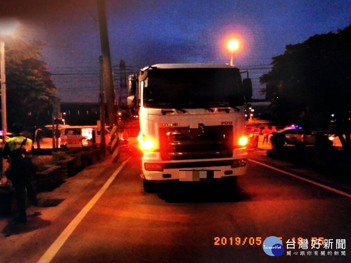 蘆竹發生死亡車禍 大貨車撞腳踏車騎士身亡