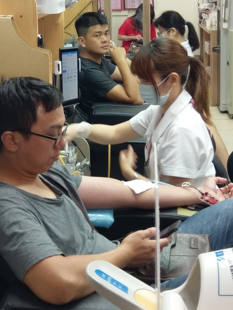 民眾踴躍捐血，捐血人數達154名