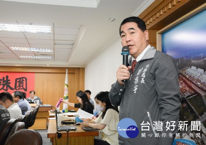 水務局長簡報說明,透過放流水回收再利用計畫,可有效降低水資源開發需求,穩定供水量