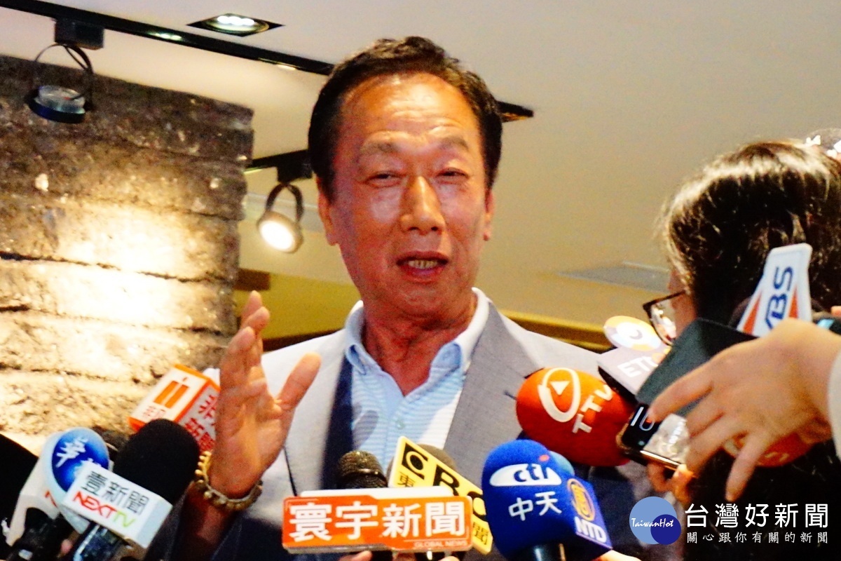 國民黨總統初選參選人鴻海集團董事長郭台銘。