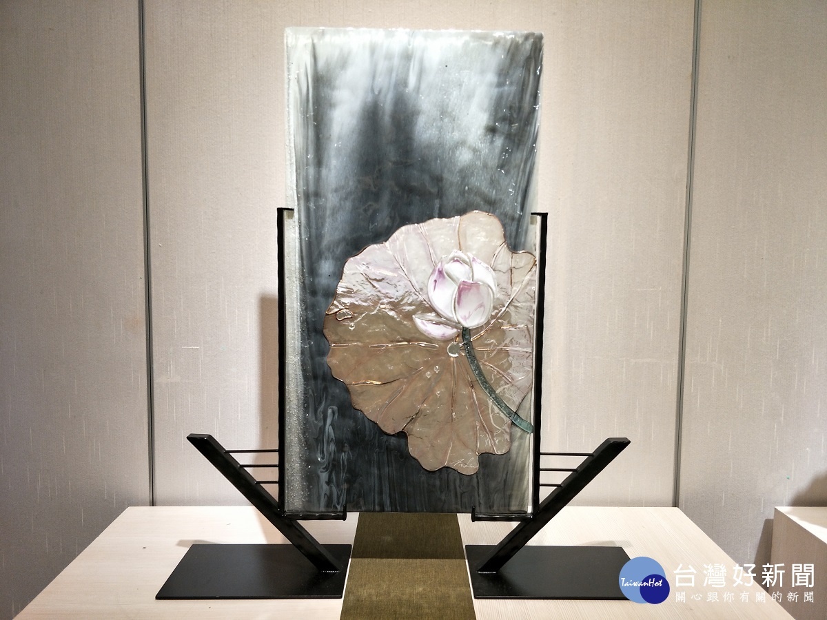 林芳仕琉璃創作展。圖/記者鄧富珍攝