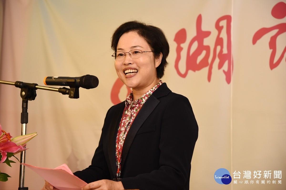 杭州市副市長陳國妹致詞。〈記者吳素珍攝〉