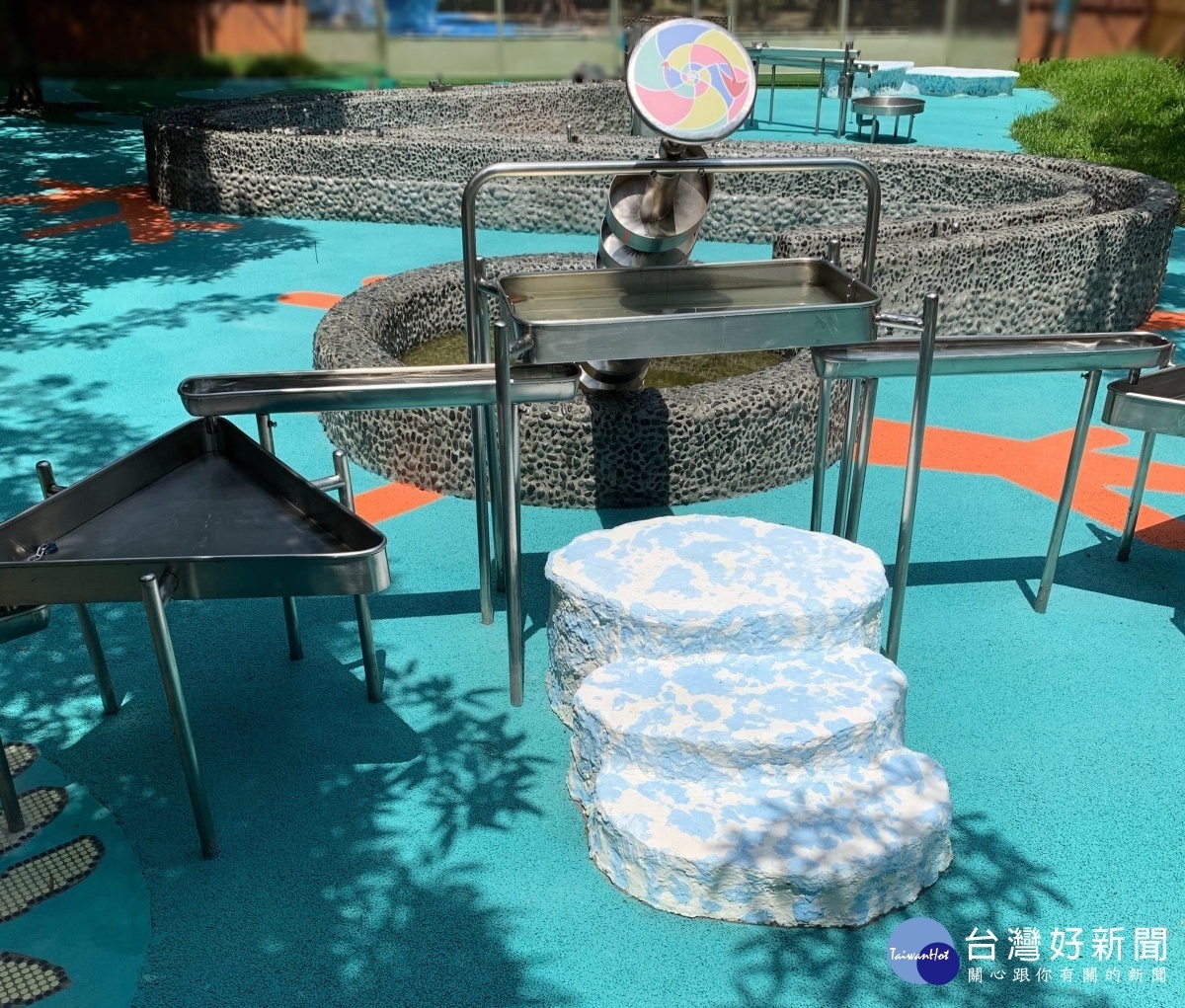 玉成公園旋轉開關取水設施(圖/台北市公園處提供)