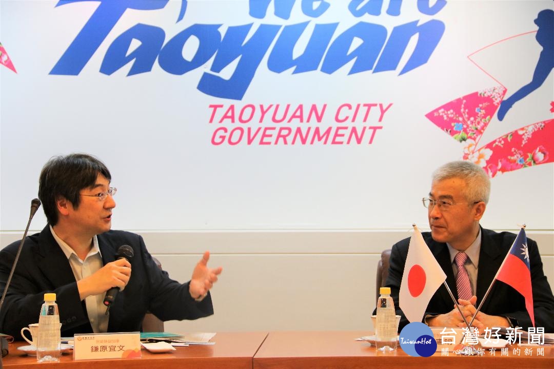 宮崎縣副知事鎌原宜文率團來台參訪,睽違近一年再來桃園。