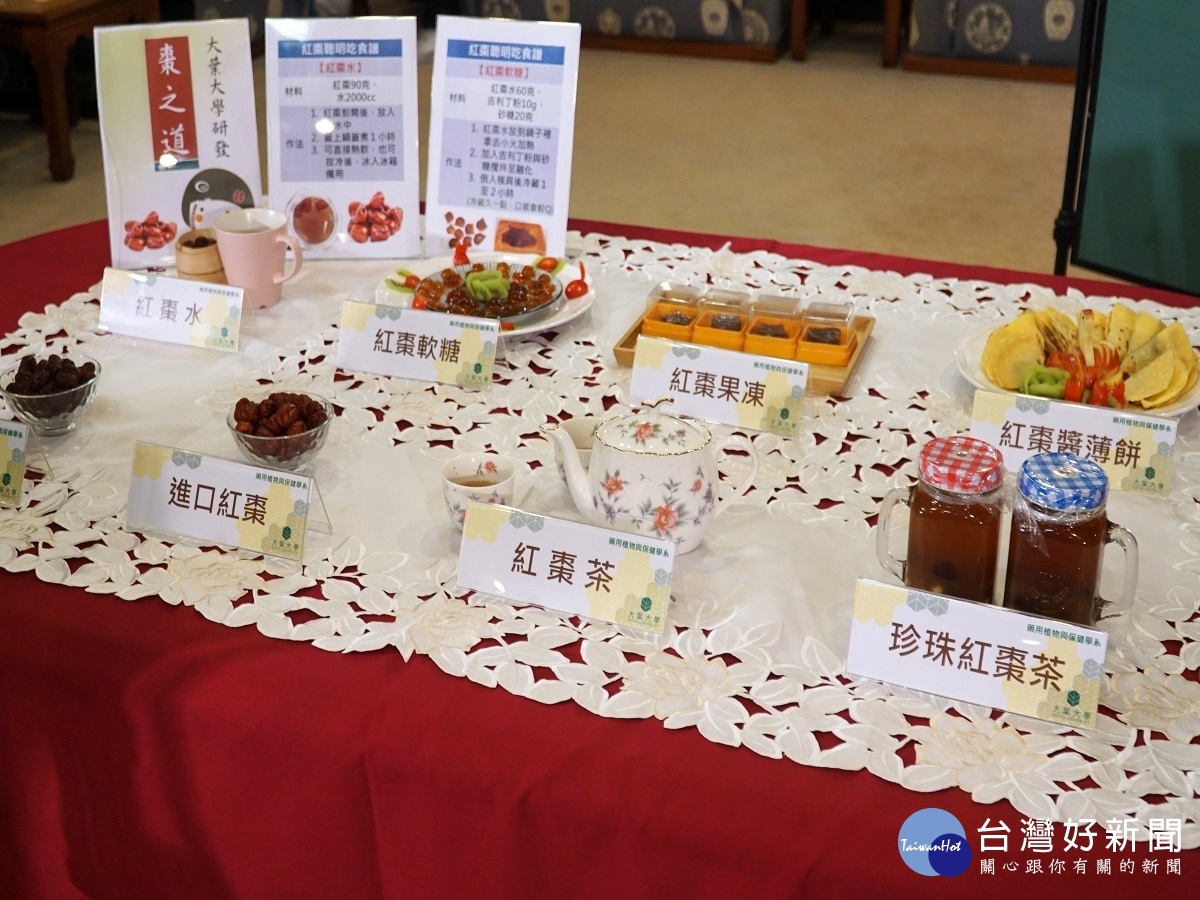 大葉研發紅棗萃取功效 證實具抗疲勞、憂鬱反效果