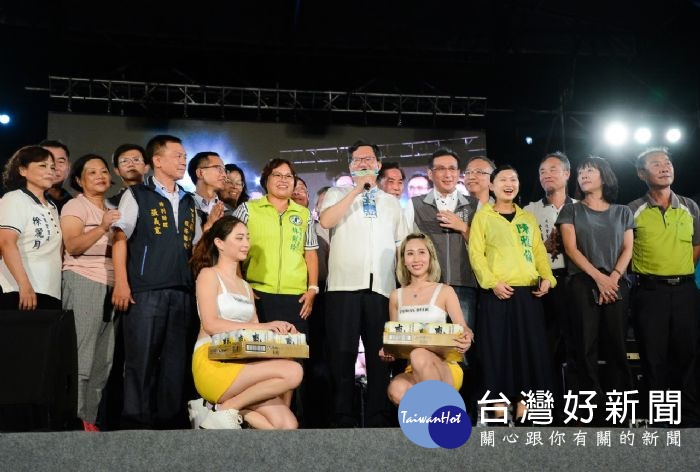 市長致詞表示,High龜山仲夏搖滾趴,啤酒、音樂雙重享受