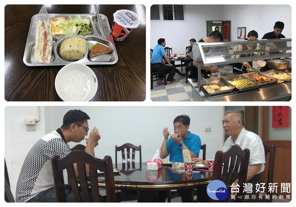 分局長李建民表示,透過團膳早餐的方式讓員警每日都可以吃到豐盛的餐點。