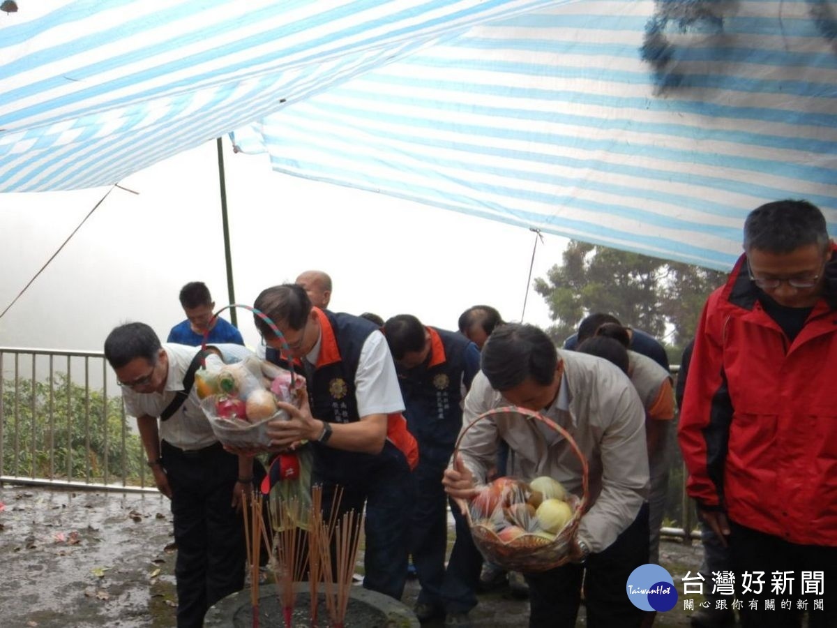 水里工作站人倫分站榮民塔中元祭祀活動。