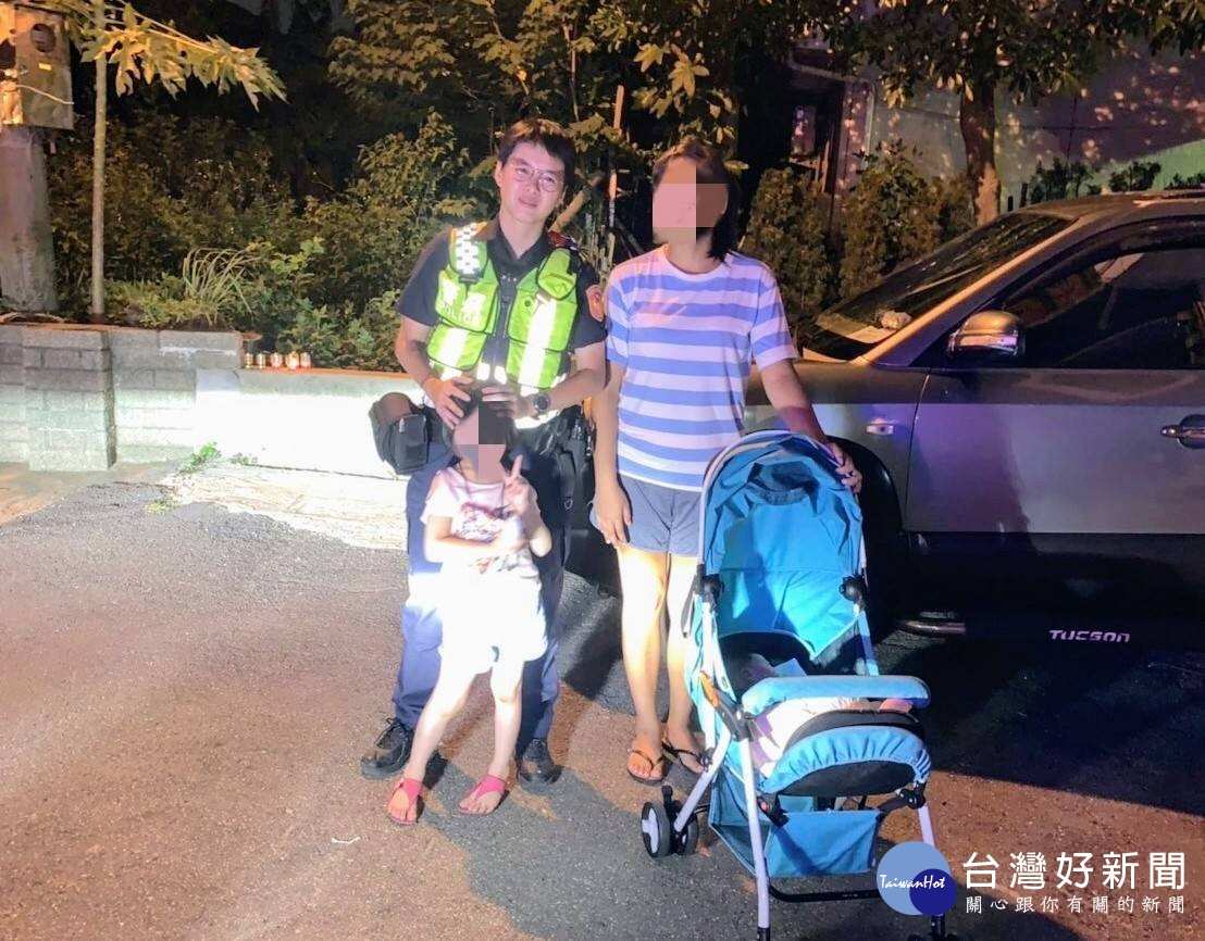 女童母親發現小孩不見後趕至派出所詢問，順利找回寶貝女兒