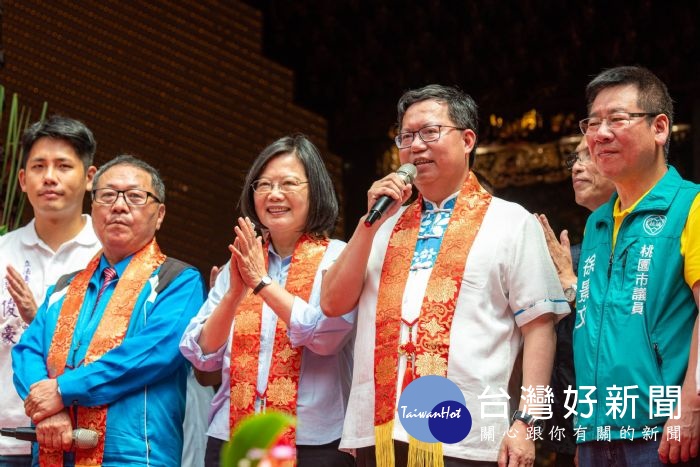 鄭市長致詞表示，祈求王母娘娘保佑台灣建設大順利，社會更公平進步