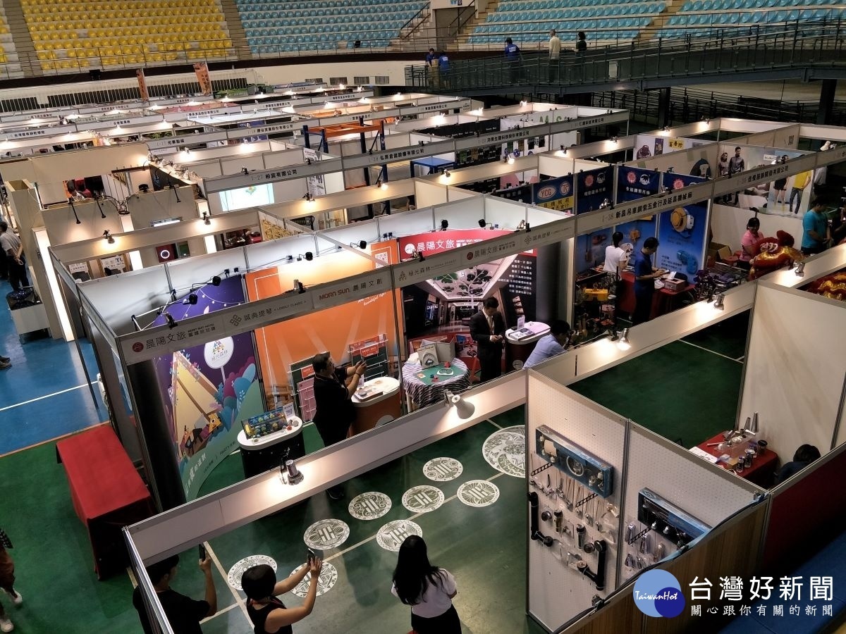 彰化縣中小企業產品博覽會8/23熱鬧登場,展示1千多件精品。圖/記者鄧富珍攝