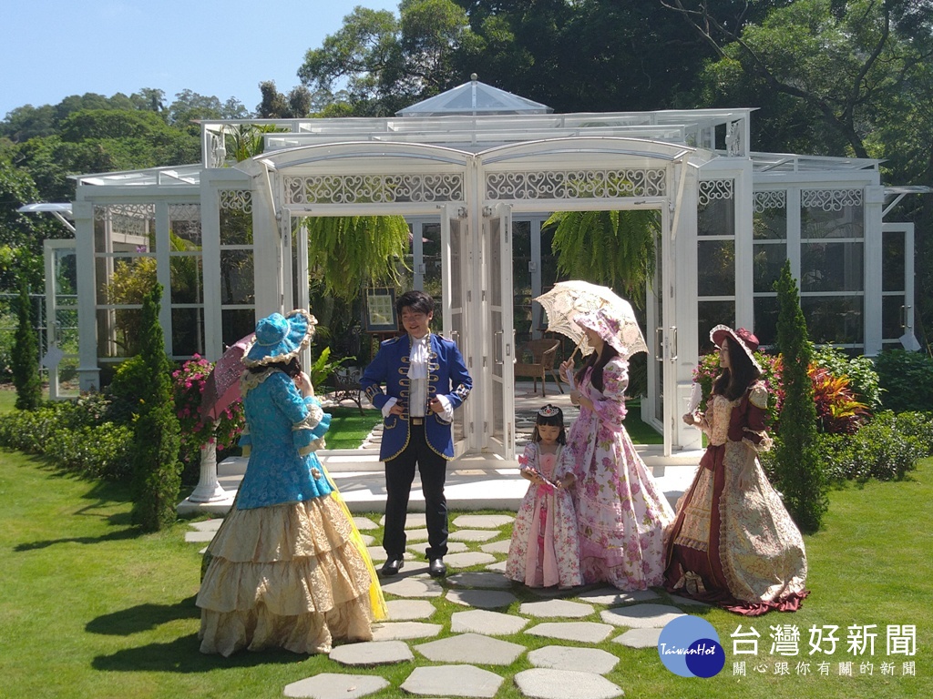 大溪花海將台中花博國際競賽-英國館移至園區內陳設。