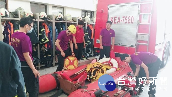 中央氣象局發佈輕度颱風米塔「海上颱風警報」,桃園市消防局呼籲市民不能輕忽防颱準備。