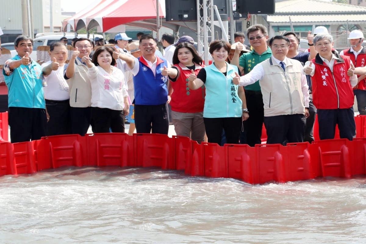 可阻擋50公分的淹水高度。