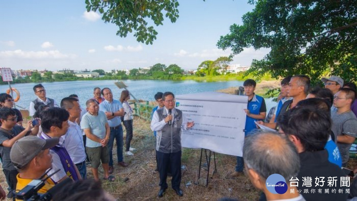 市長視察時表示，期盼保留埤塘灌溉功能外，還能推廣廣興里米文化，並提供里民更優質的休憩空間
